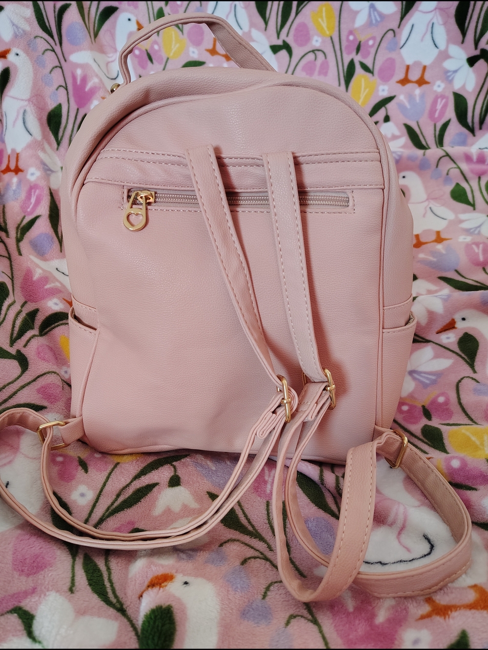 Pink Heart-Accent Mini Backpack - Picture 3 of 3